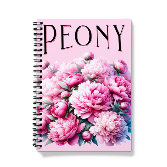 Peony Spiral Notebook