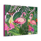 Pink Flamingo Canvas Print.