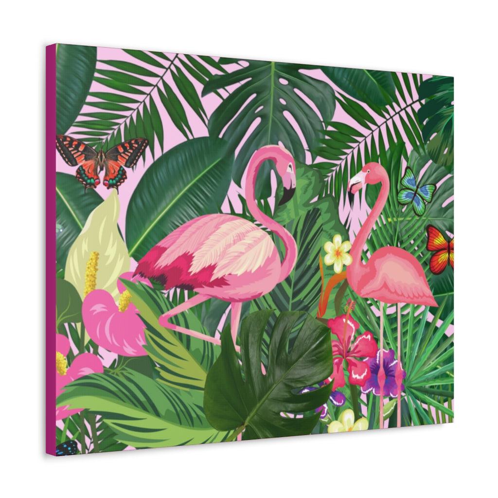 Pink Flamingo Canvas Print.