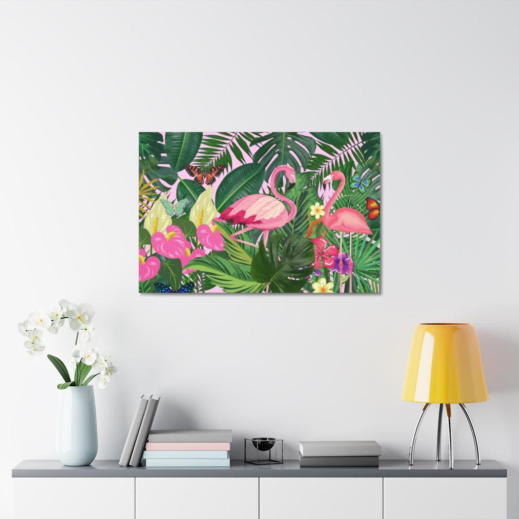 Pink Flamingo Canvas Print.