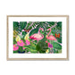 Pink Flamingo Framed & Mounted Print.