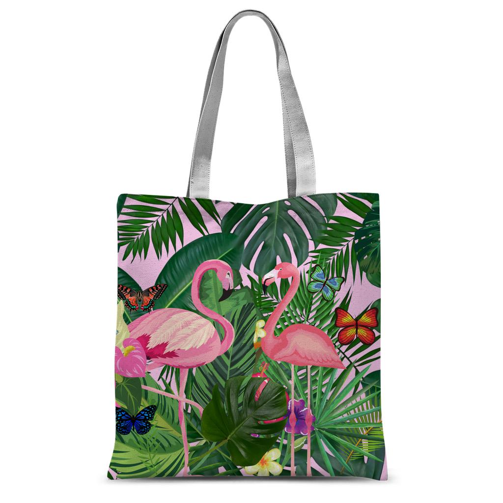 Pink Flamingos Tote Bag.