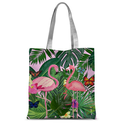 Pink Flamingos Tote Bag.