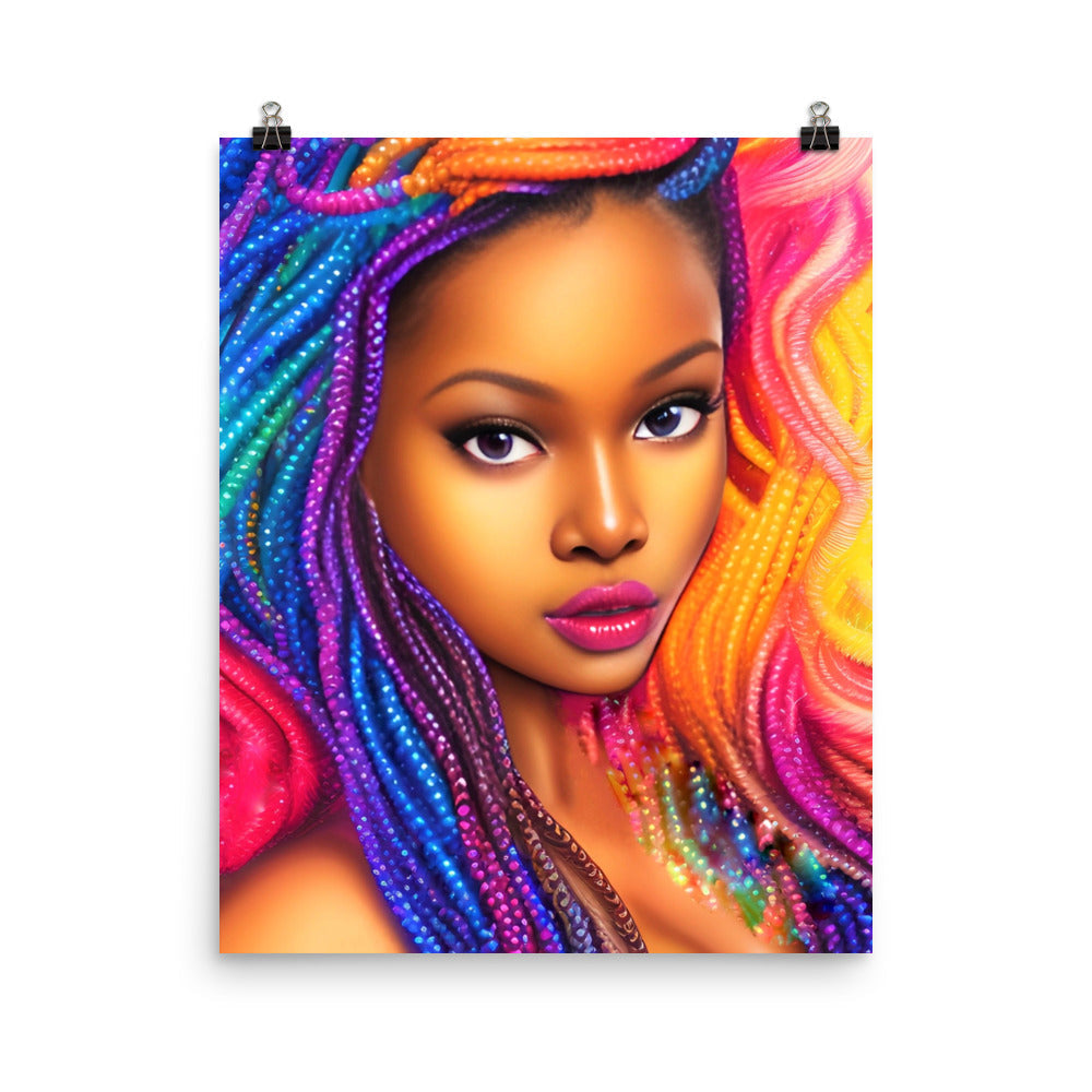 Princess Braided Unframed Matte Print