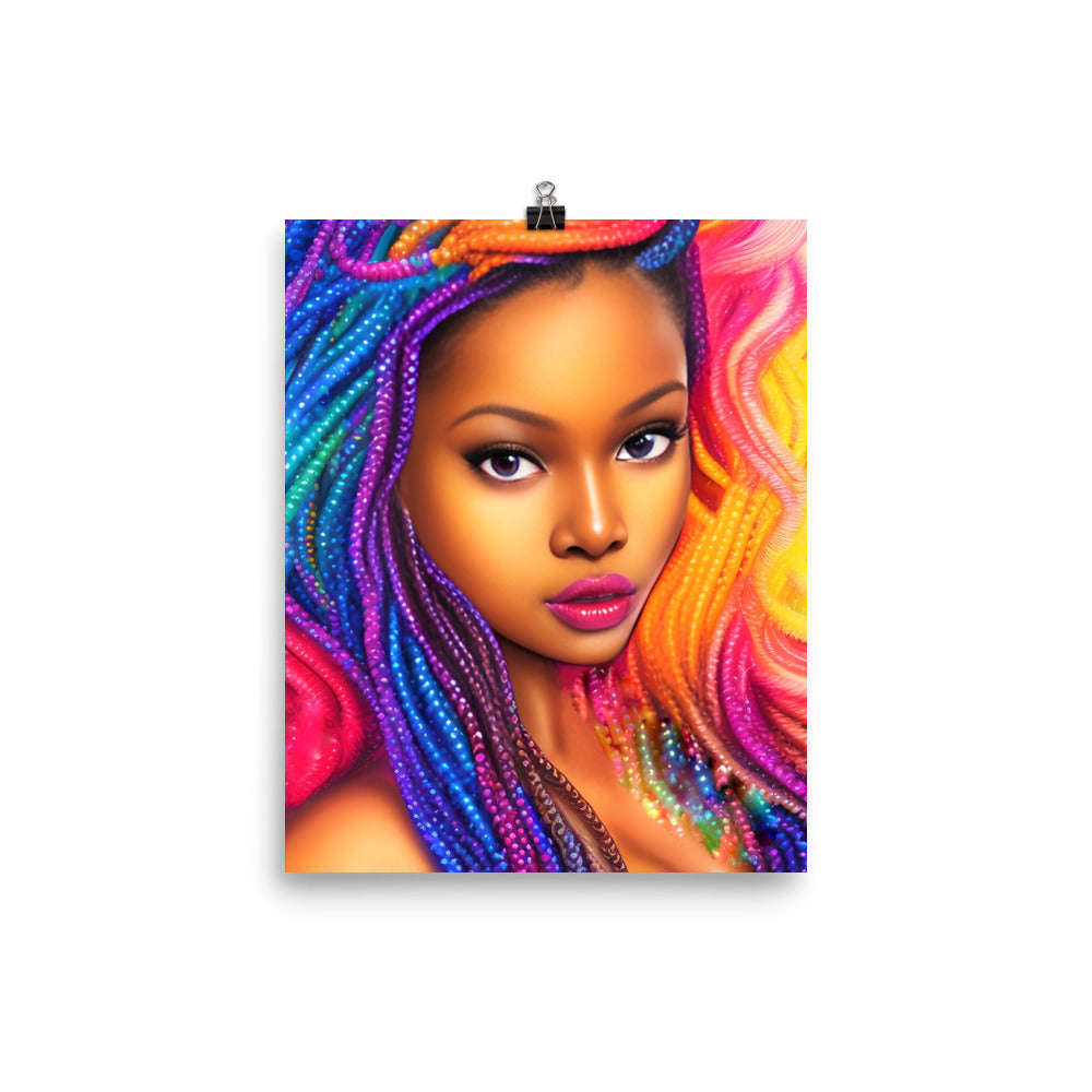 Princess Braided Unframed Matte Print