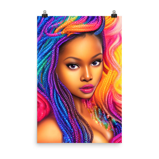 Princess Braided Unframed Matte Print