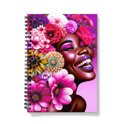 Purple Bloom Spiral Notebook