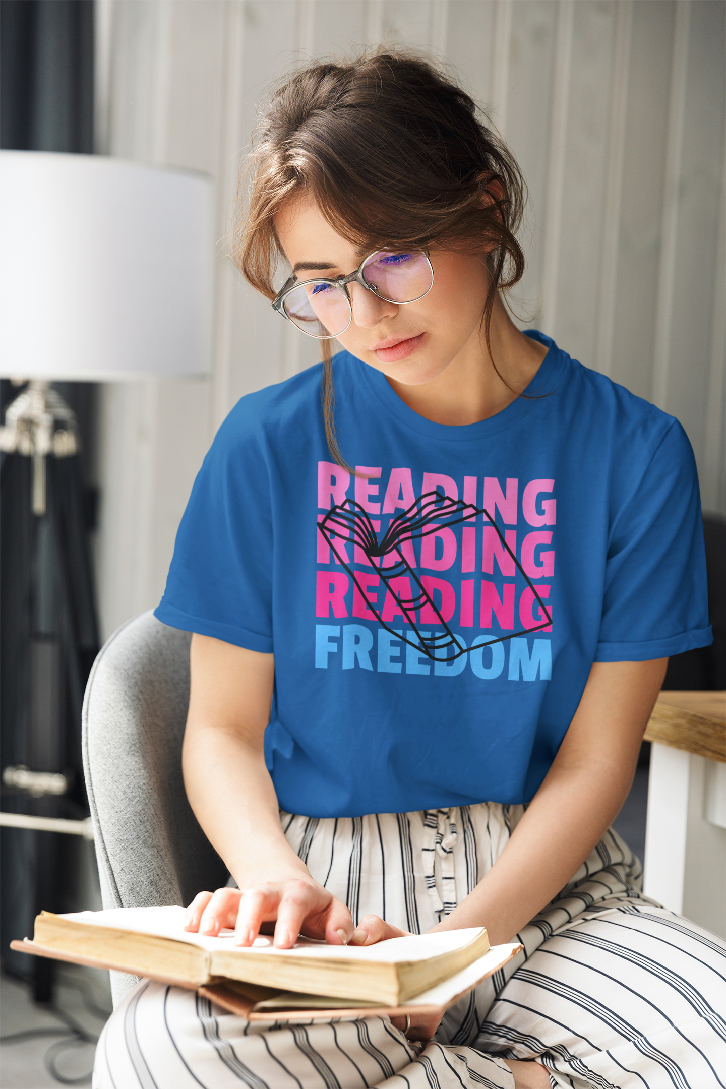 Reading Reading Reading Freedom Women's T-shirt