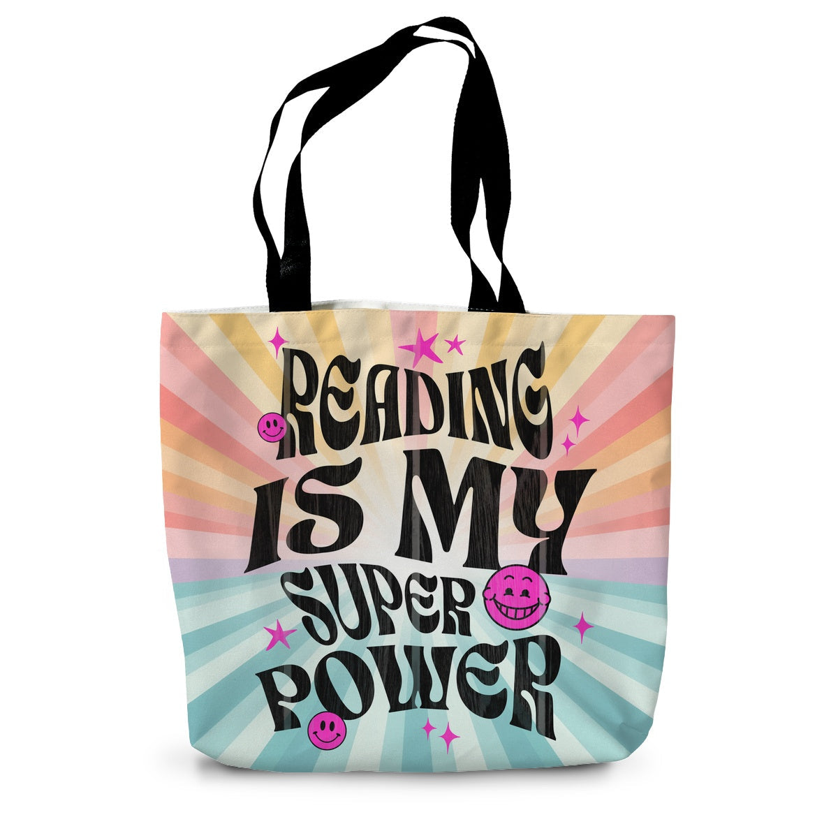 Reading is My Superpower Canvas Tote Bag