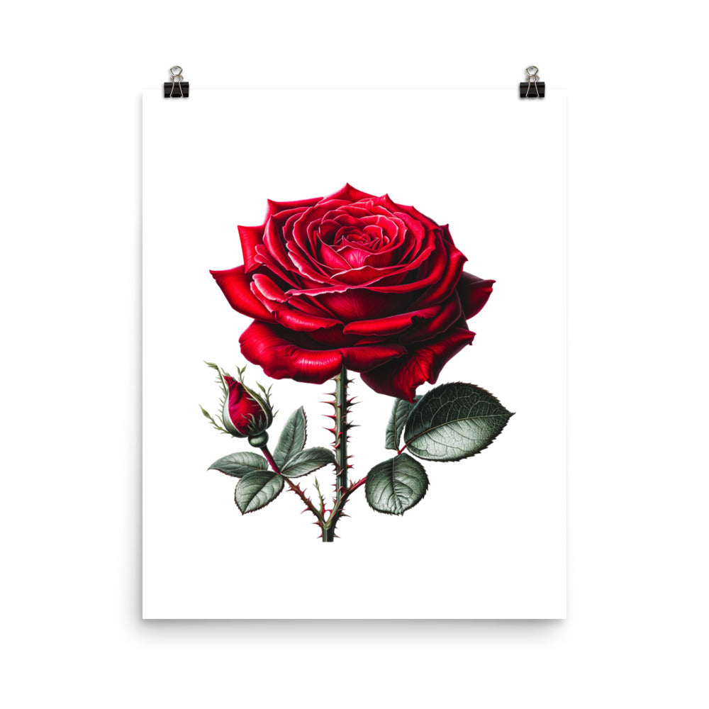 Red Rose Photo Poster