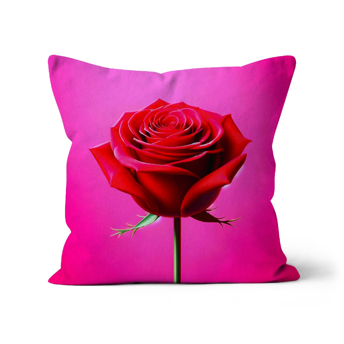Red Rose Pink Cushion