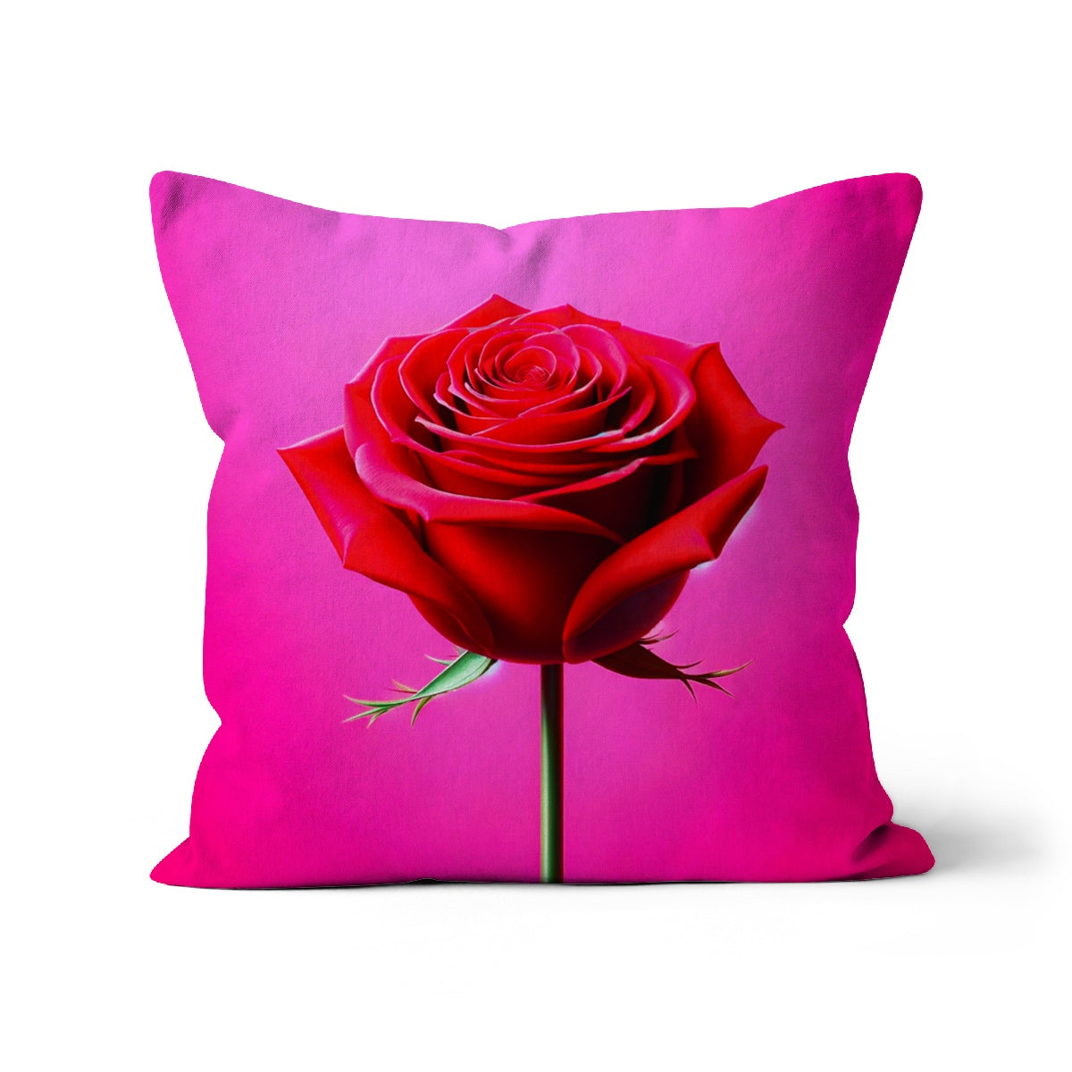 Red Rose Pink Cushion