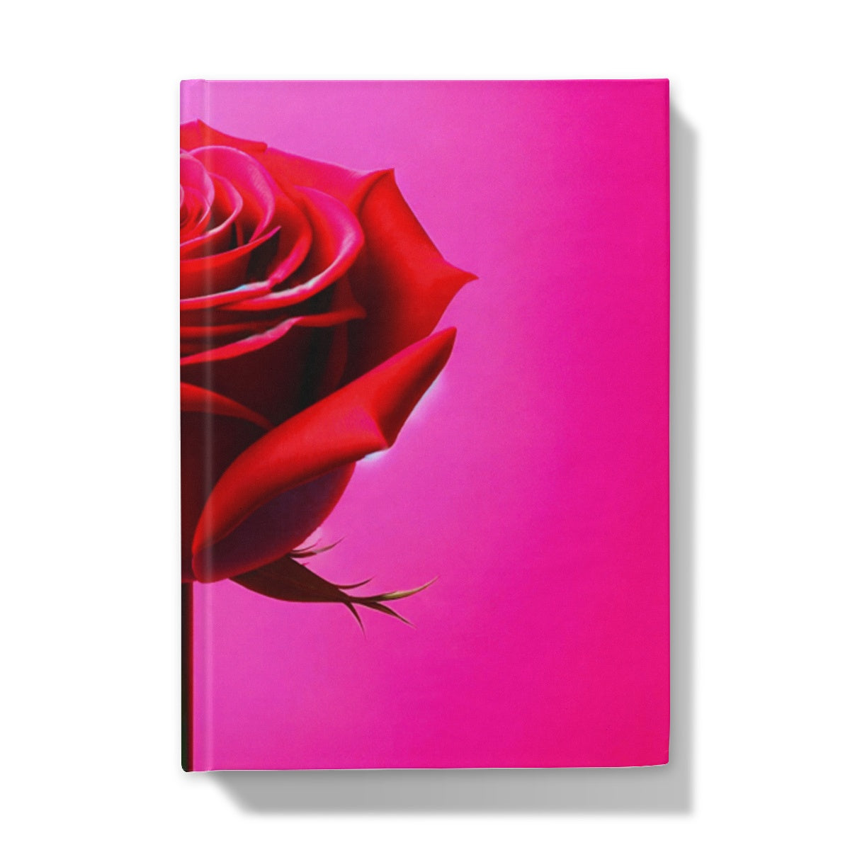Red Rose Pink Hardback Journal