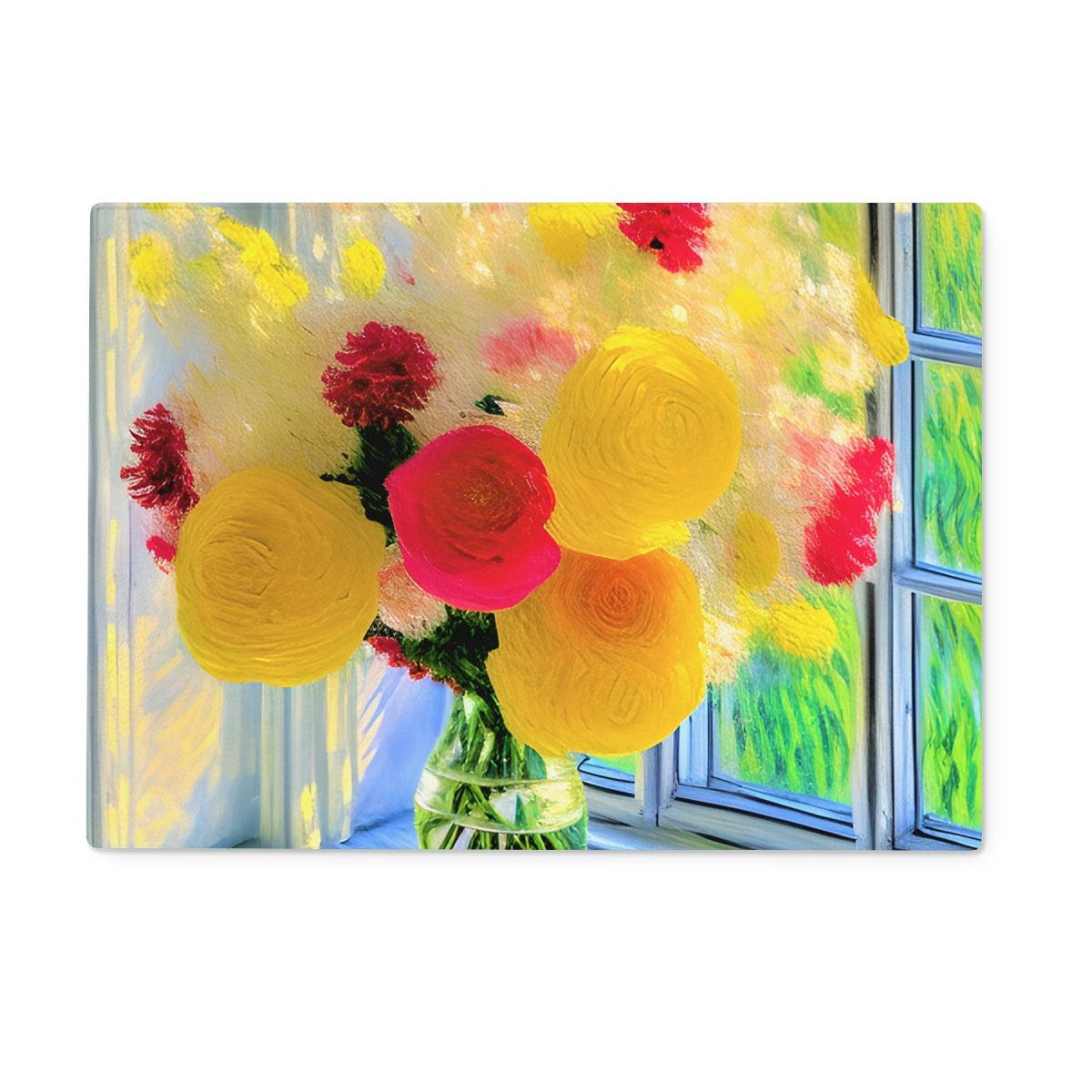 Sunshine Flowers Chopping Board