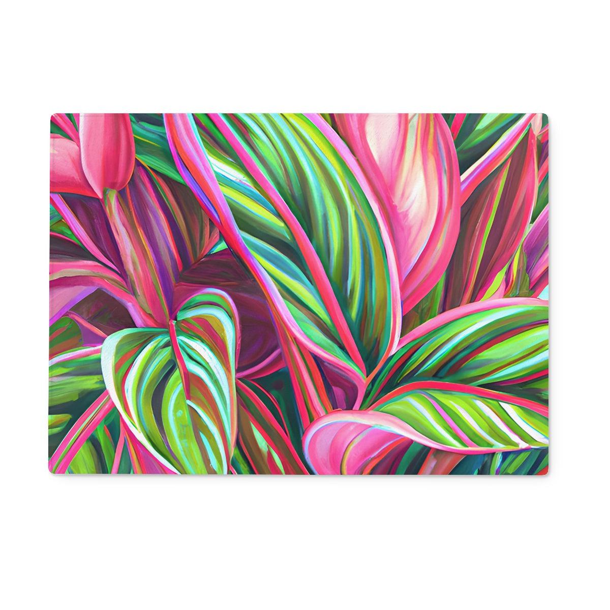 Tropical Leaves Chopping Board