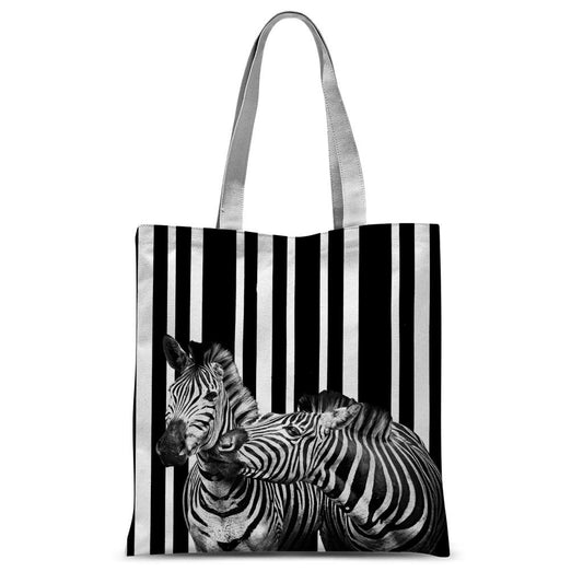 Two Zebras Tote Bag.
