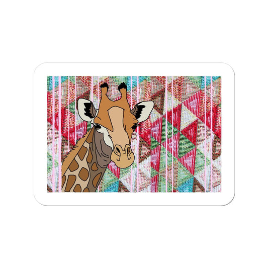 African Pattern Giraffe Print Sticker