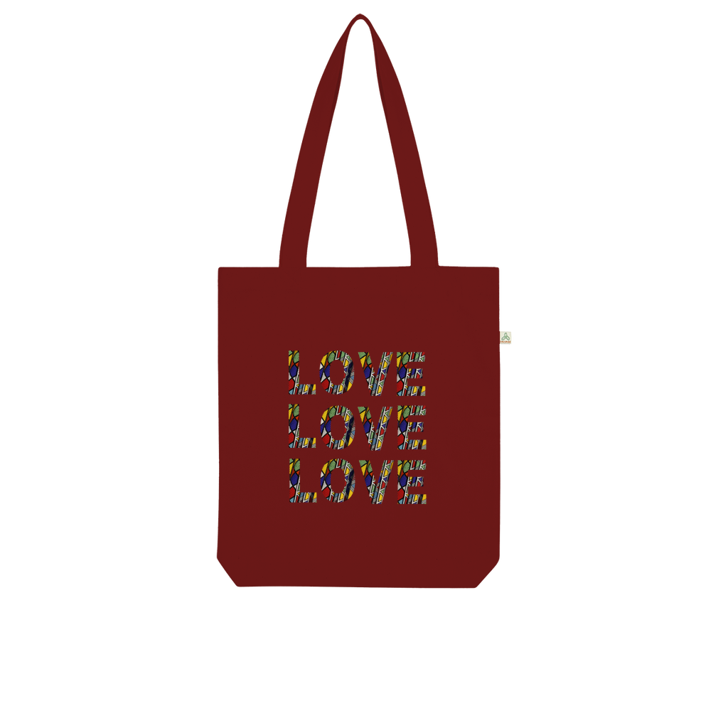 African Love Words Organic Tote Bag