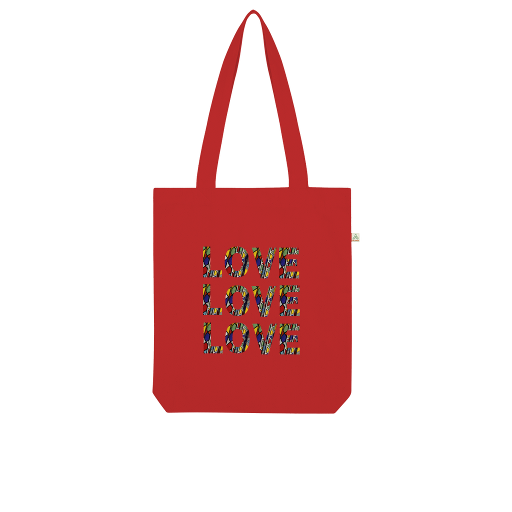 African Love Words Organic Tote Bag