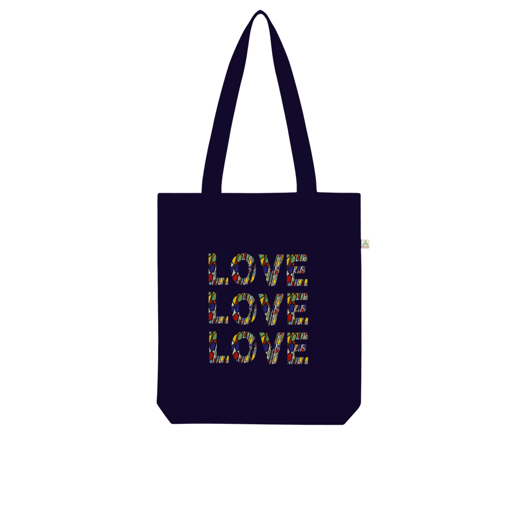 African Love Words Organic Tote Bag