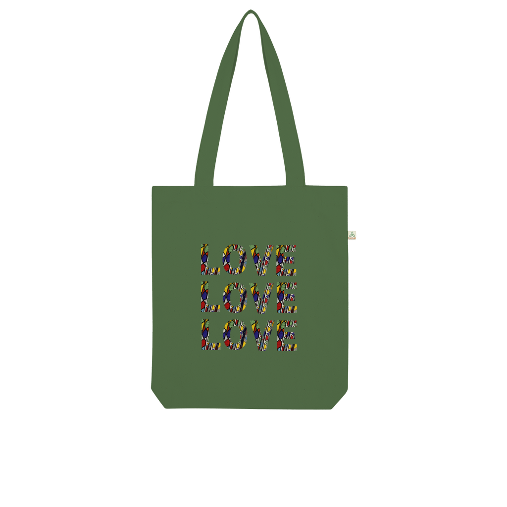 African Love Words Organic Tote Bag