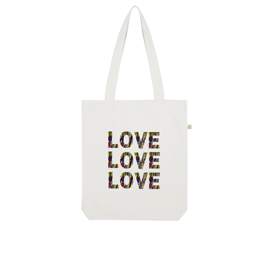 African Love Words Organic Tote Bag