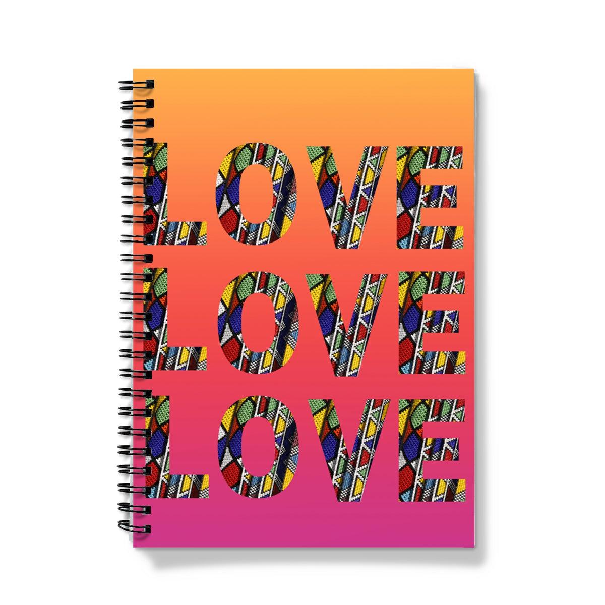 African Love Spiral Notebook
