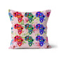 African Maps Dotted Floral Cushion