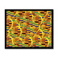 African Pattern Yellow Framed Print.