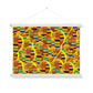 African Pattern Yellow Print with Hanger.