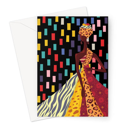 African Woman Greeting Card