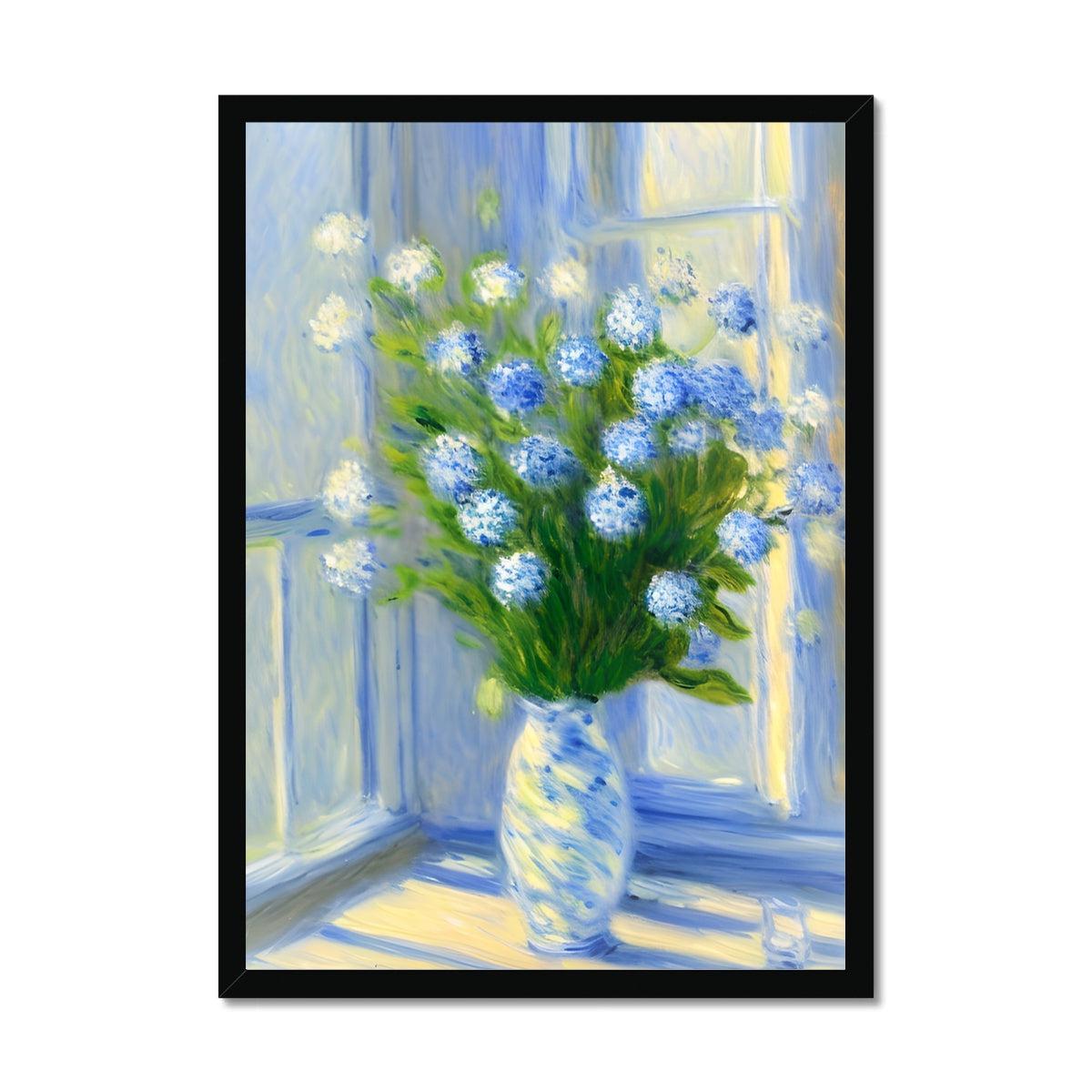 Blue Flowers Framed Print