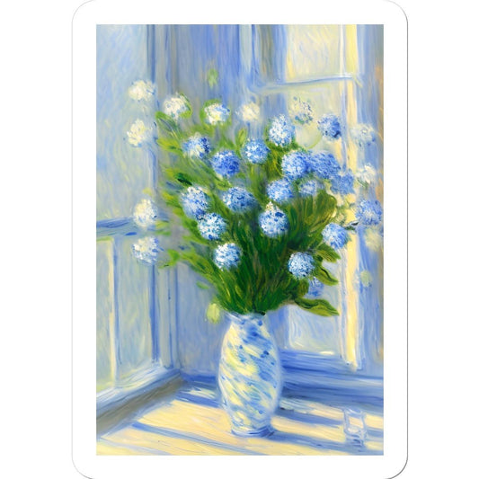 Blue Flowers Sticker