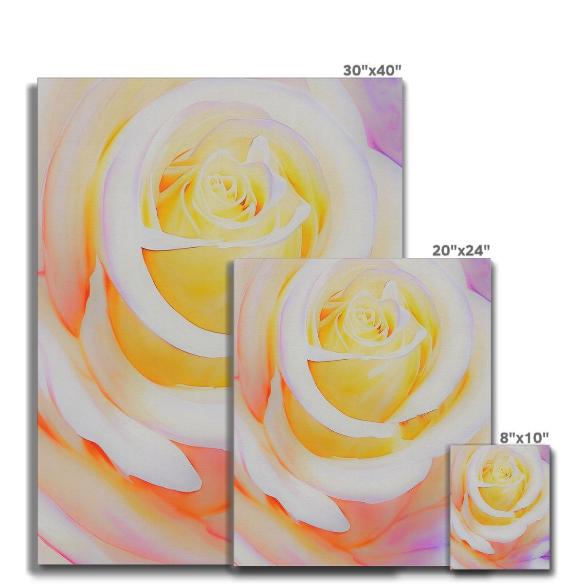 Cream Rose Canvas