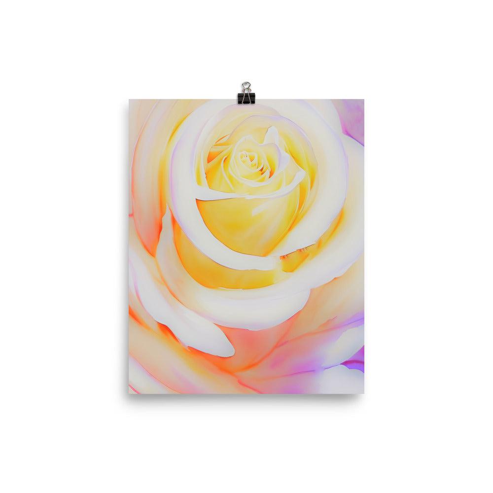 Cream Rose Unframed Photo Print