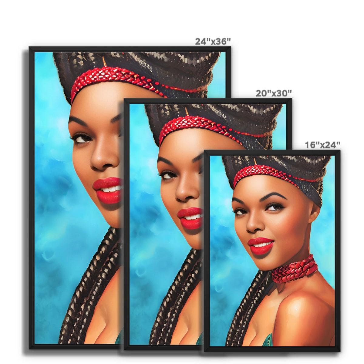 Goddess Cheeky Framed Canvas