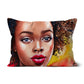 Black Woman Art - Big Curls Cushion