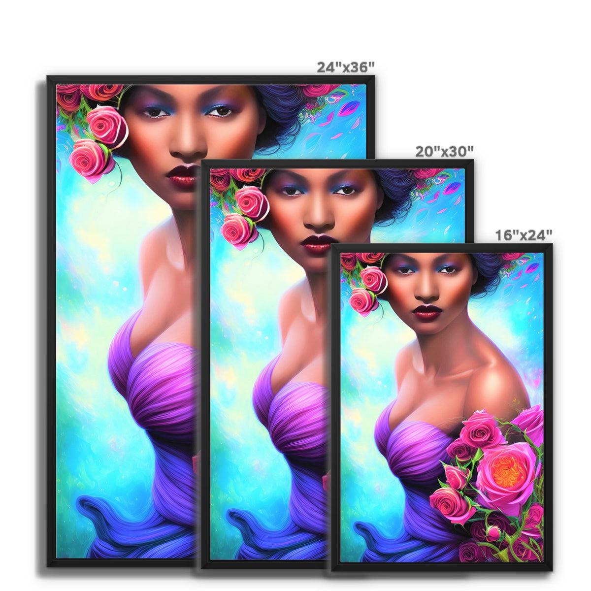 Goddess Glamour Framed Canvas