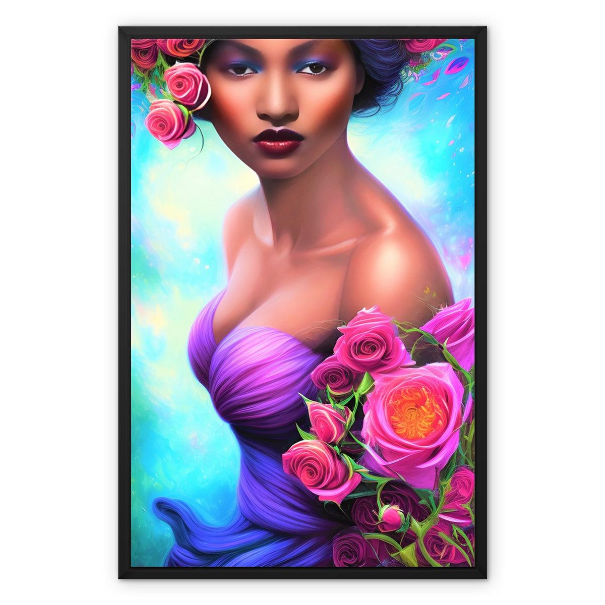 Goddess Glamour Framed Canvas