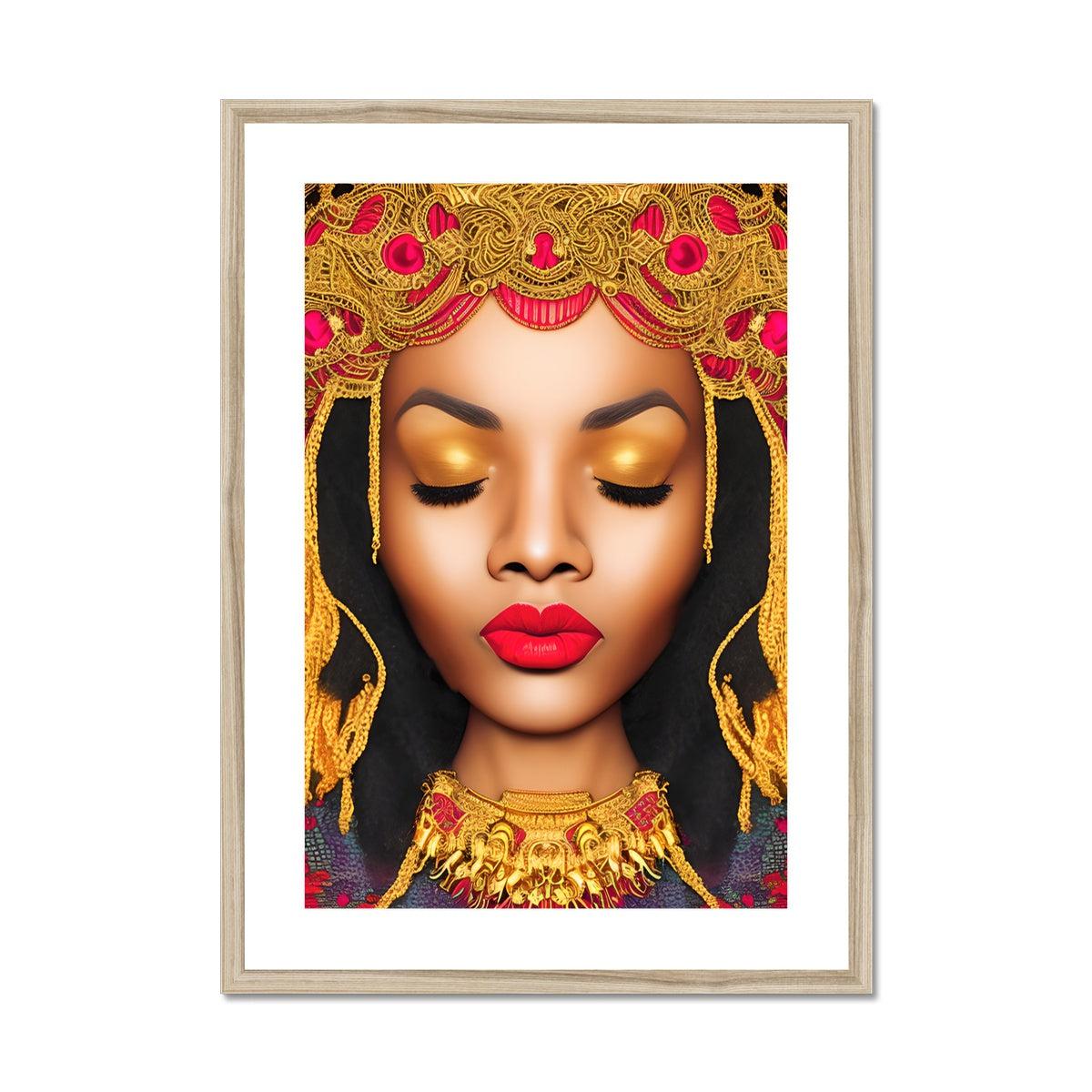 Goddess Golden Framed & Mounted Print