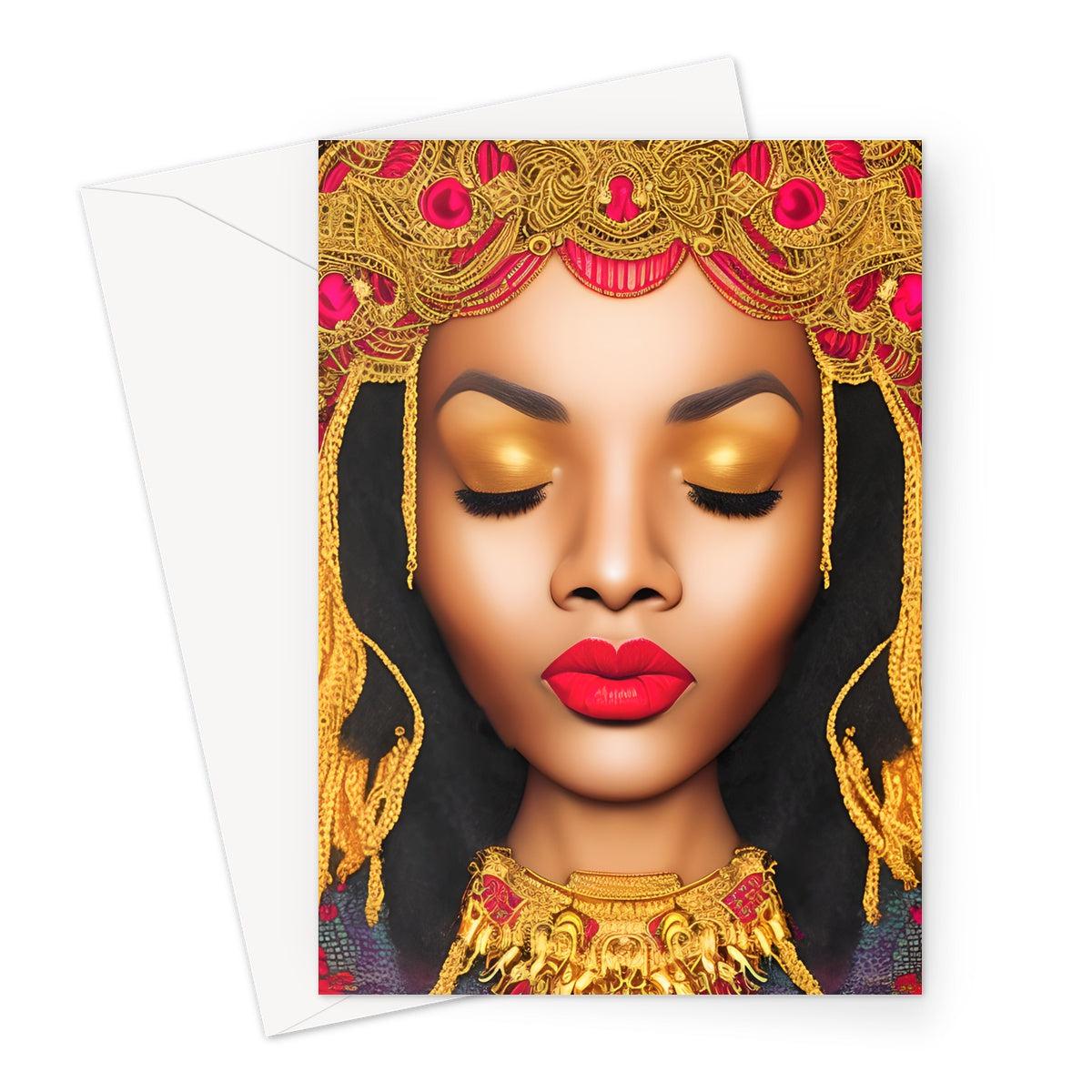 Goddess Golden Greeting Card