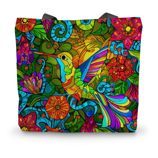 Hummingbird Canvas Tote Bag