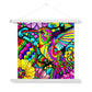 Hummingbird Floral Fine Art Print with Hanger