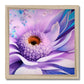 Lilac Blue Digital Flower Framed Print