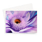 Lilac Blue Digital Flower Greeting Card