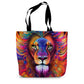 Mystical Lion Canvas Tote Bag