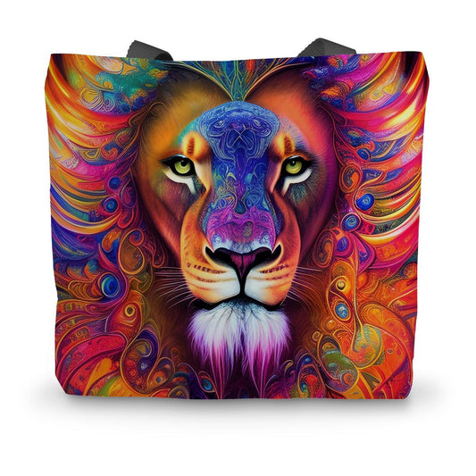 Mystical Lion Canvas Tote Bag