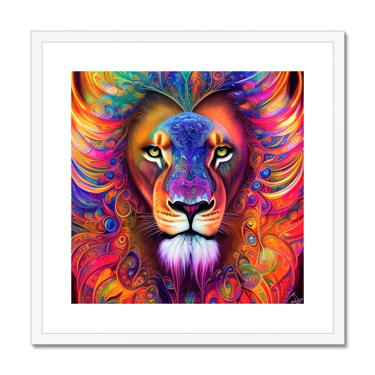 Mystical Lion Framed & Mounted Print