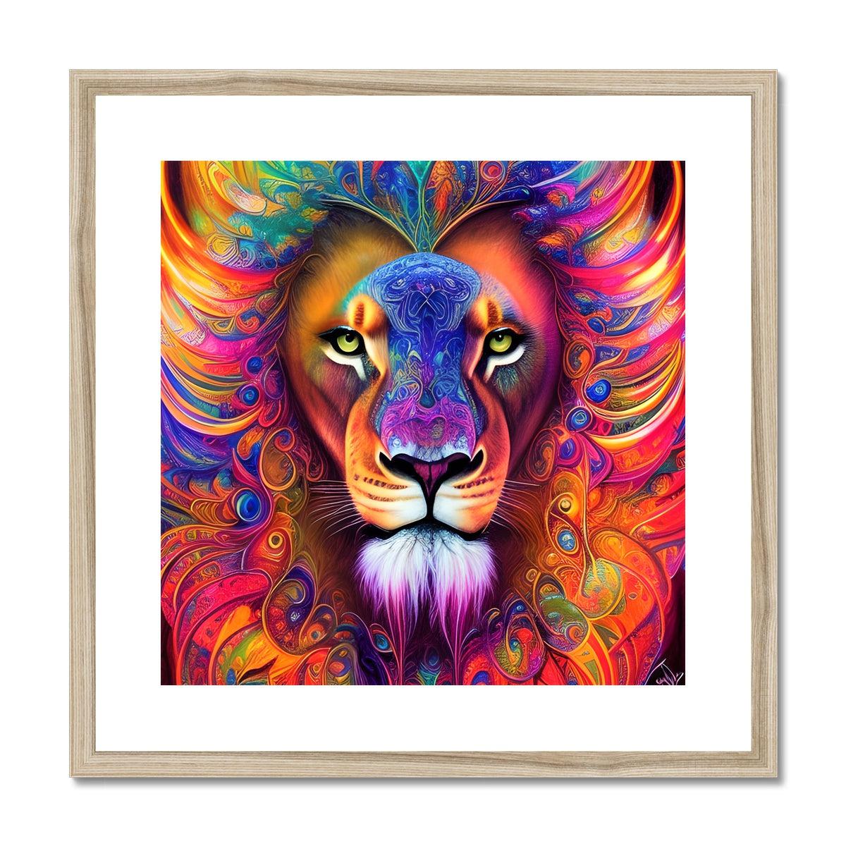 Mystical Lion Framed & Mounted Print