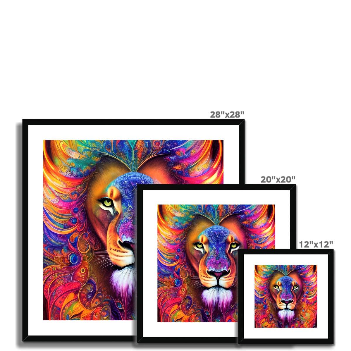 Mystical Lion Framed & Mounted Print